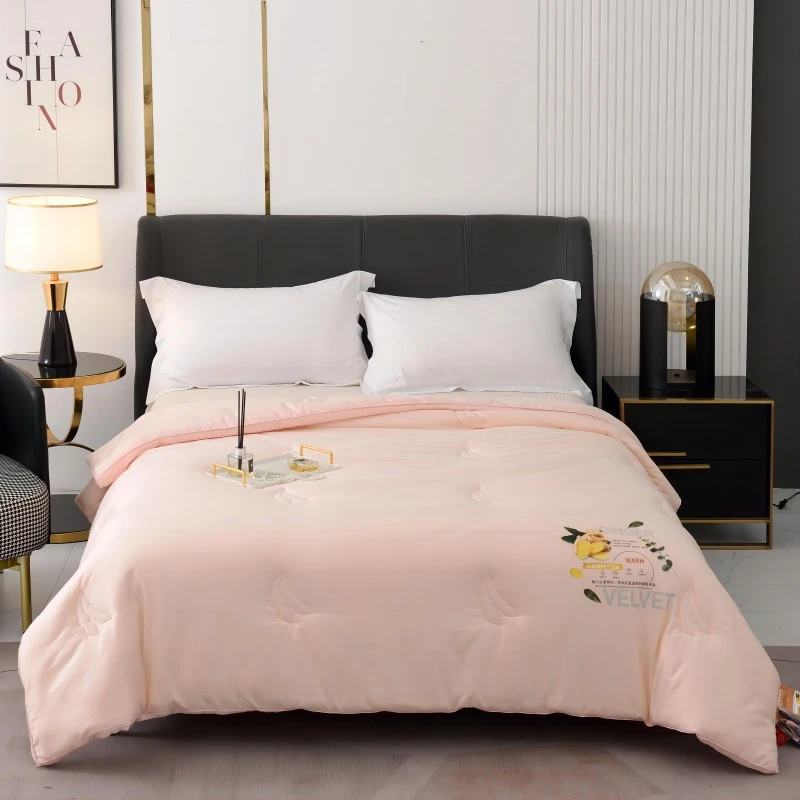 生姜暖绒大豆被  春秋被  冬被   立体