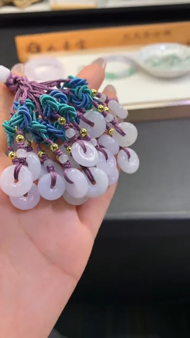 【闪购商品】翡翠套链未镶嵌FC260 平安扣挂件 多样性发其一