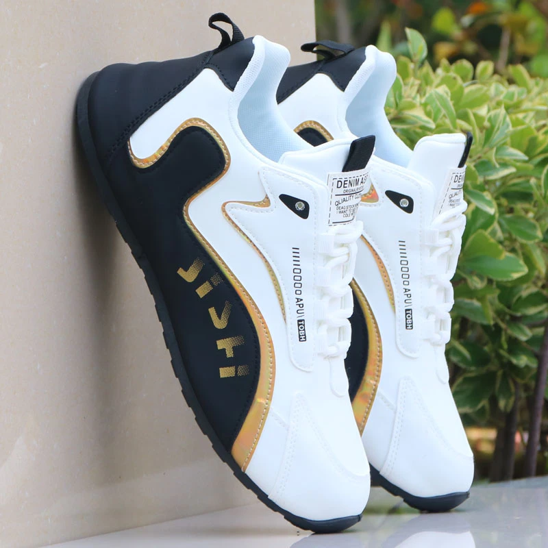 韩版潮鞋子男潮流休闲秋季鞋防水运动鞋男士轻便软底老爹鞋防滑鞋