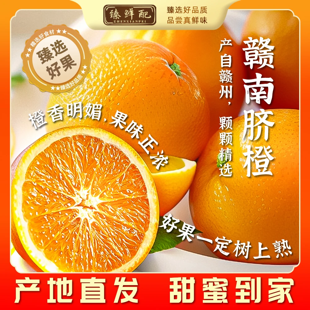 【精品赣南脐橙75-85mm】QJ 正宗赣南脐橙树上熟产地直发现摘