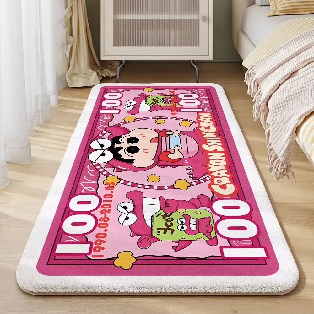 蜡笔小新卧室地毯床边毯少女心儿童房男孩地垫衣帽间可爱卡通垫子