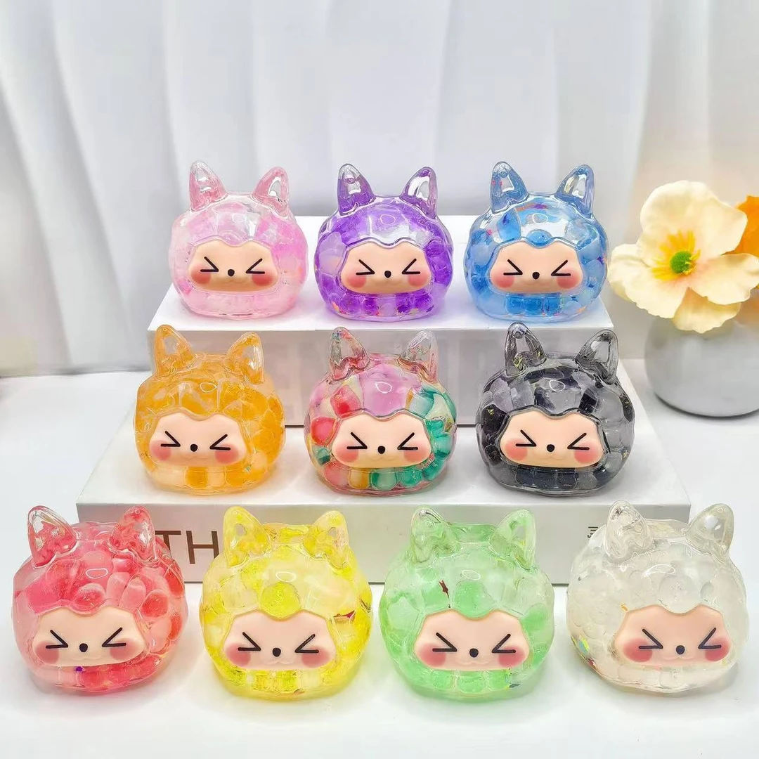 【许愿+对碰】烯仔DIY潮玩kiki兔泡泡珠流沙入油大摆件