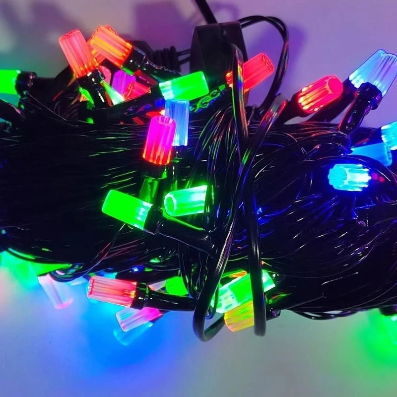 彩色大光纤彩灯2025年最新款春节串灯装饰灯防水防晒氛围灯家用