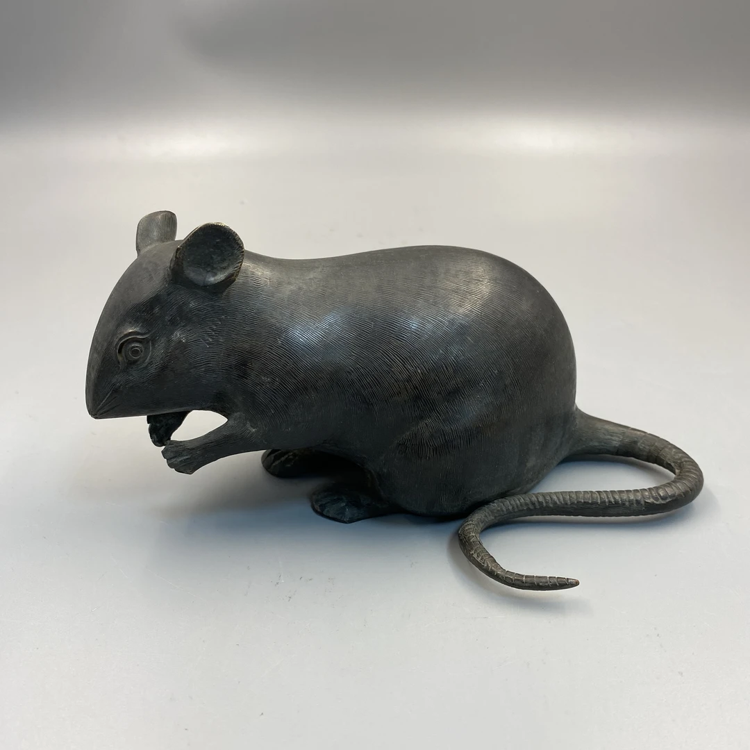 十九世纪（清代中晚期）铜质生肖子鼠摆件益合/2411-037