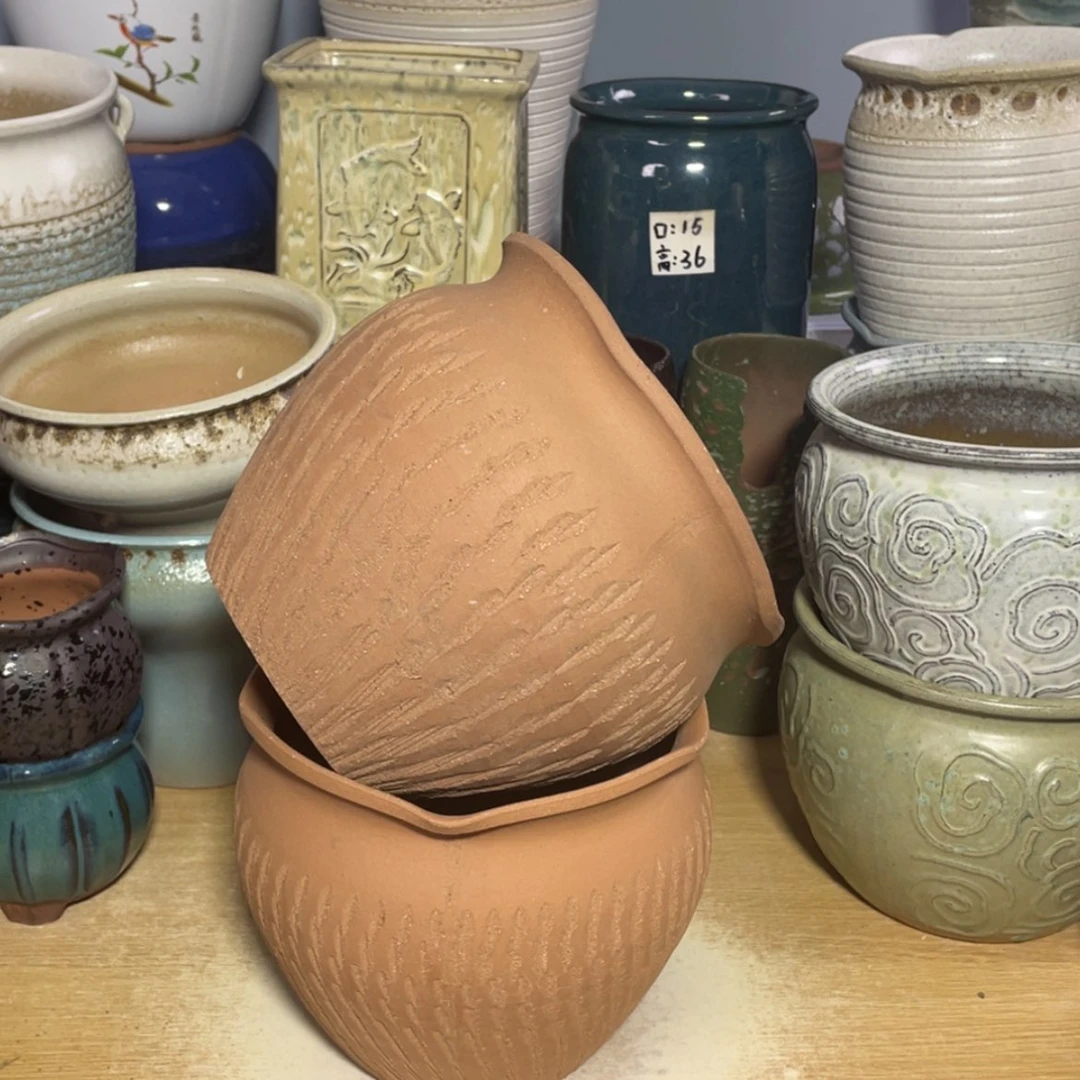 【闪购商品】红陶20CM以下口20高18正品两个