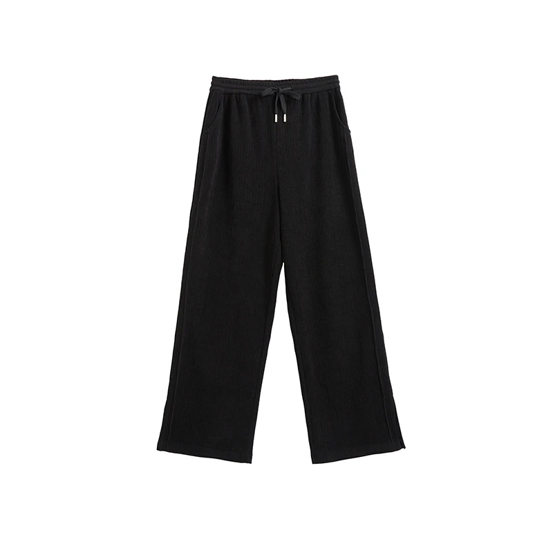 NANXU/楠序源子【垂垂裤】微胖女装 2025秋季百搭阔腿休闲裤YZ10101