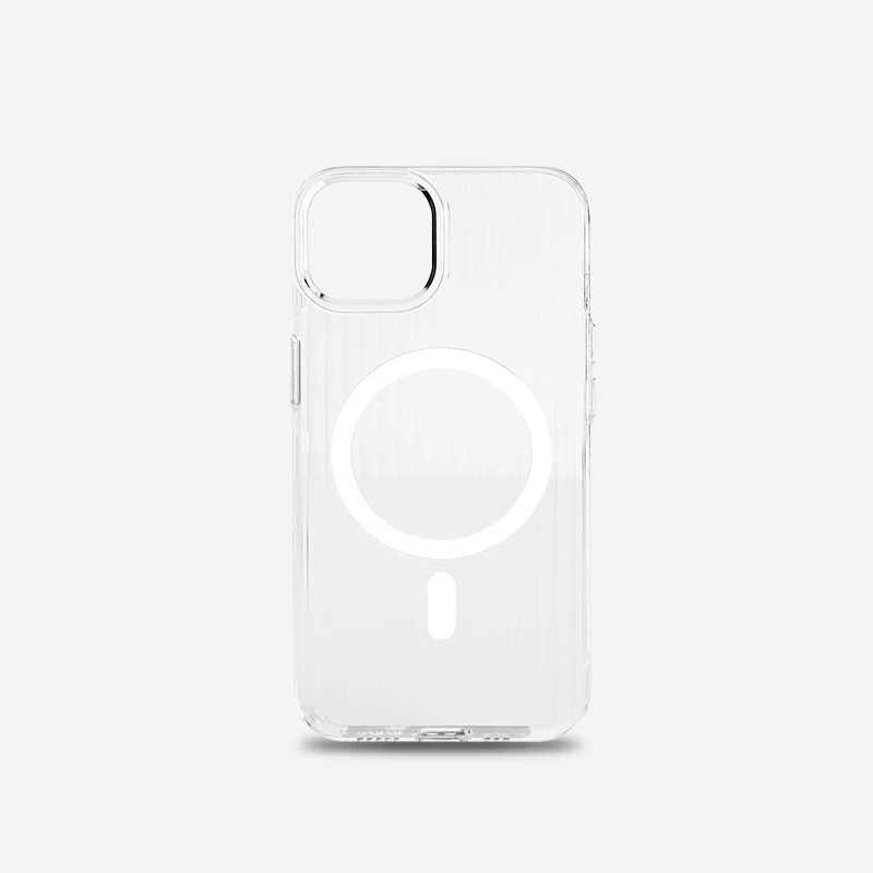 瓦楞行李箱手机壳适用苹果iPhone15Promax条纹14透明13磁吸防摔套