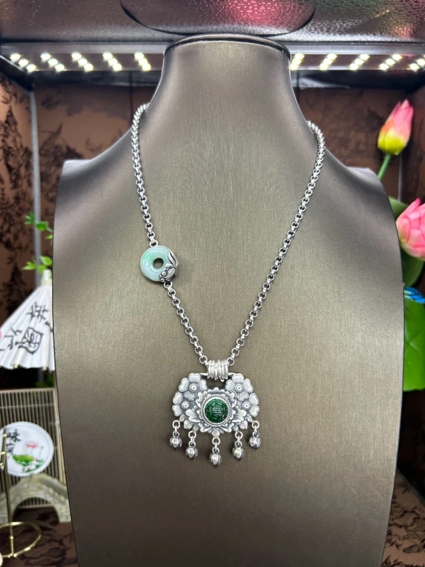 吊坠足银 小郑家纯银坠链