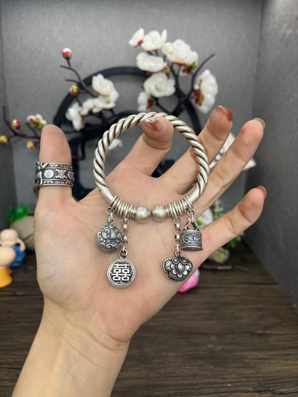 足银手镯 小郑家纯银手镯