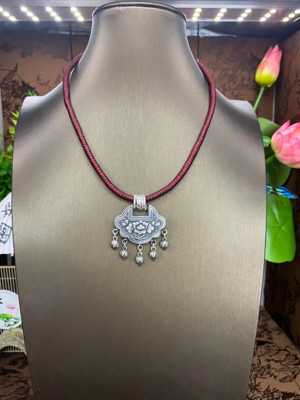 吊坠足银 小郑家纯银百搭复古简约气质个性素款