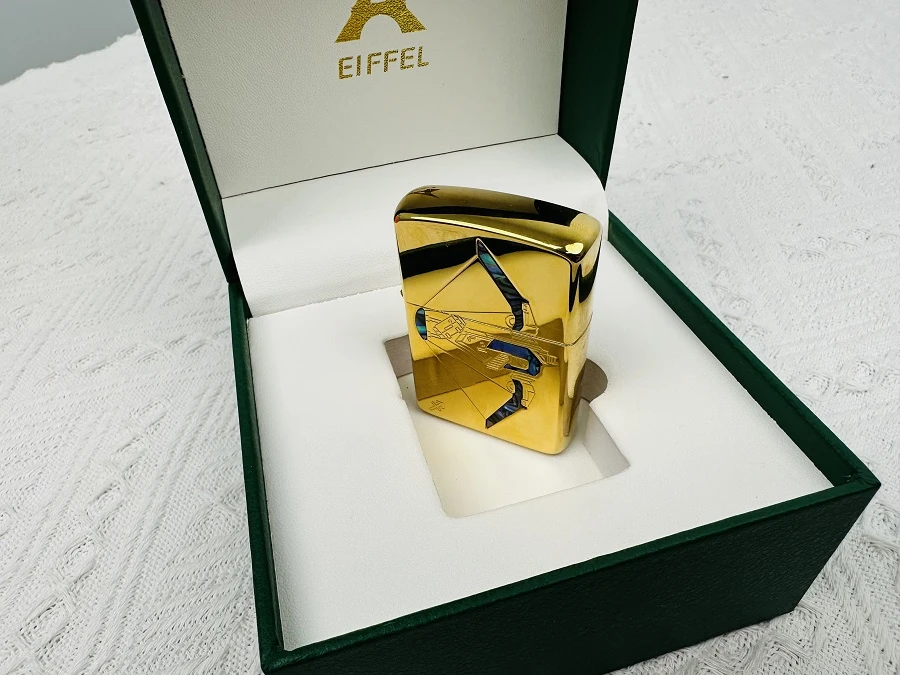EIFFEL/埃菲尔射手座  金色  彩贝镶嵌  十二星座系列  打火机