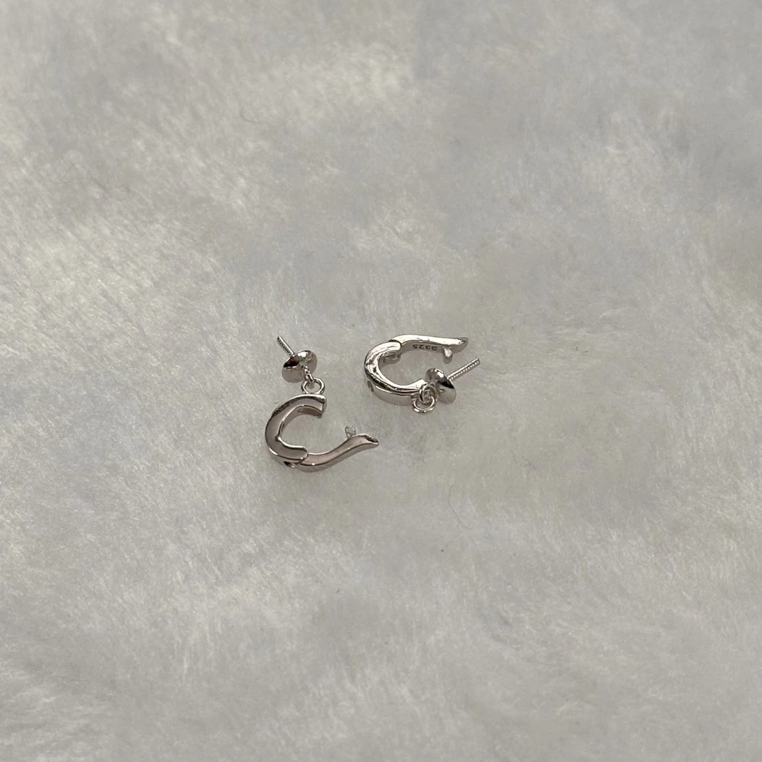 925银银制品 万能扣配件S925银/银色