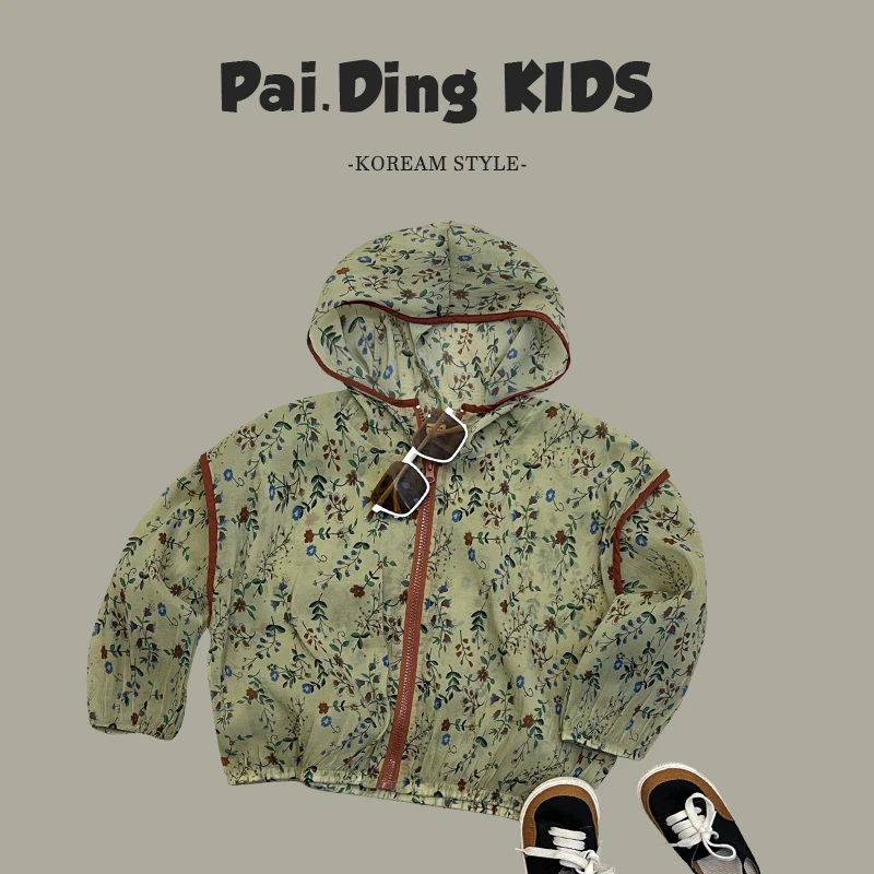 qc【兔小呗】甩了夏装儿童时尚休闲百搭碎花防晒衣外套SJ2666