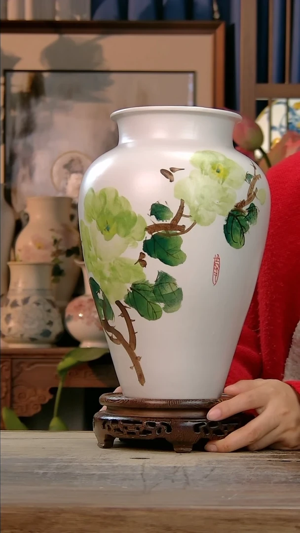 【闪购商品】瓶景德镇创意纯手工手绘精品花瓶