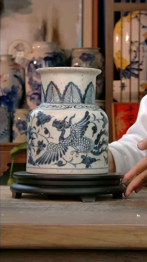 【闪购商品】瓶景德镇纯手工釉下彩精品茶叶罐