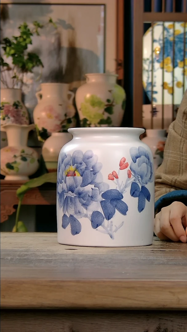 【闪购商品】瓶景德镇创意纯手工手绘精品花瓶