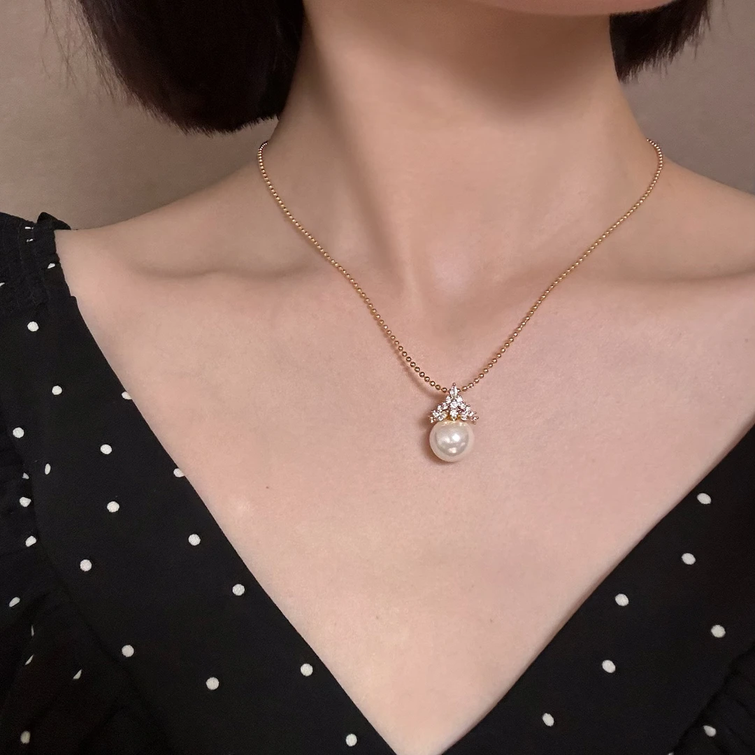 铜项链 韩版时尚甜美OL简洁气质颈链女