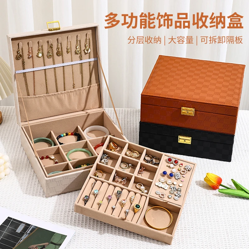 侣薇 首饰盒/箱 大容量欧式古典首饰收纳盒饰品项链戒指手镯耳钉