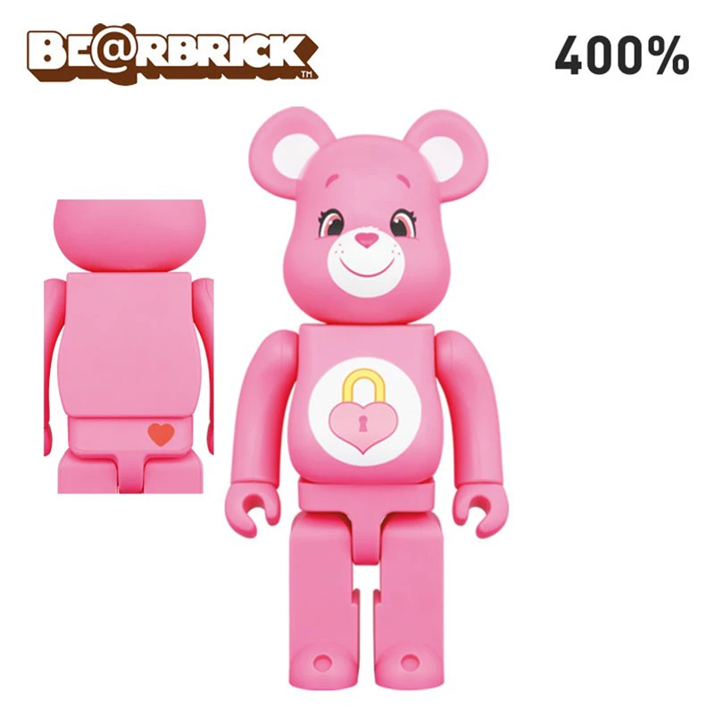 Bearbrick400%粉色秘密熊积木熊暴力熊潮玩具手办