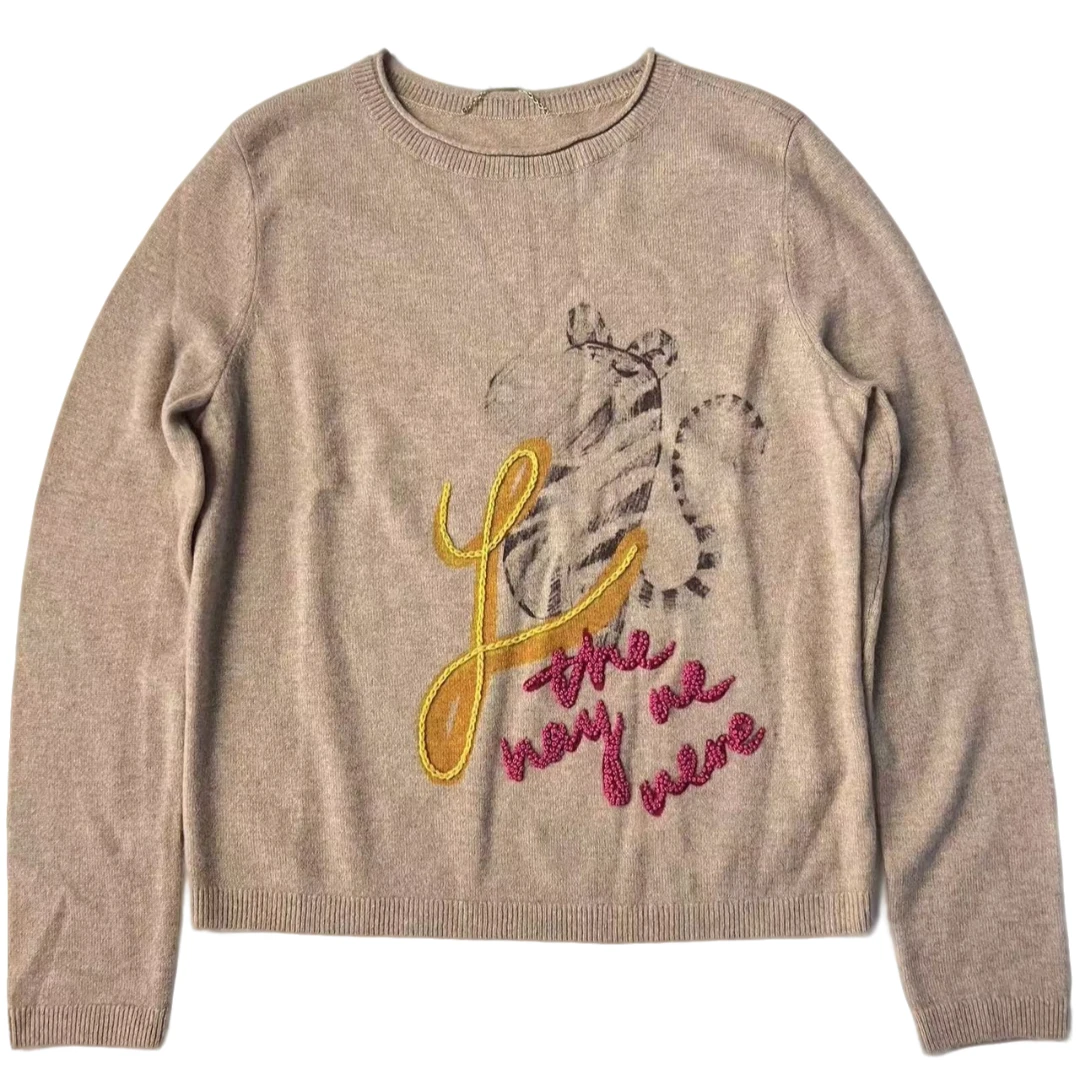 limil/丽米儿秋季时尚百搭山羊绒休闲显瘦打底衫针织衬衫9399046