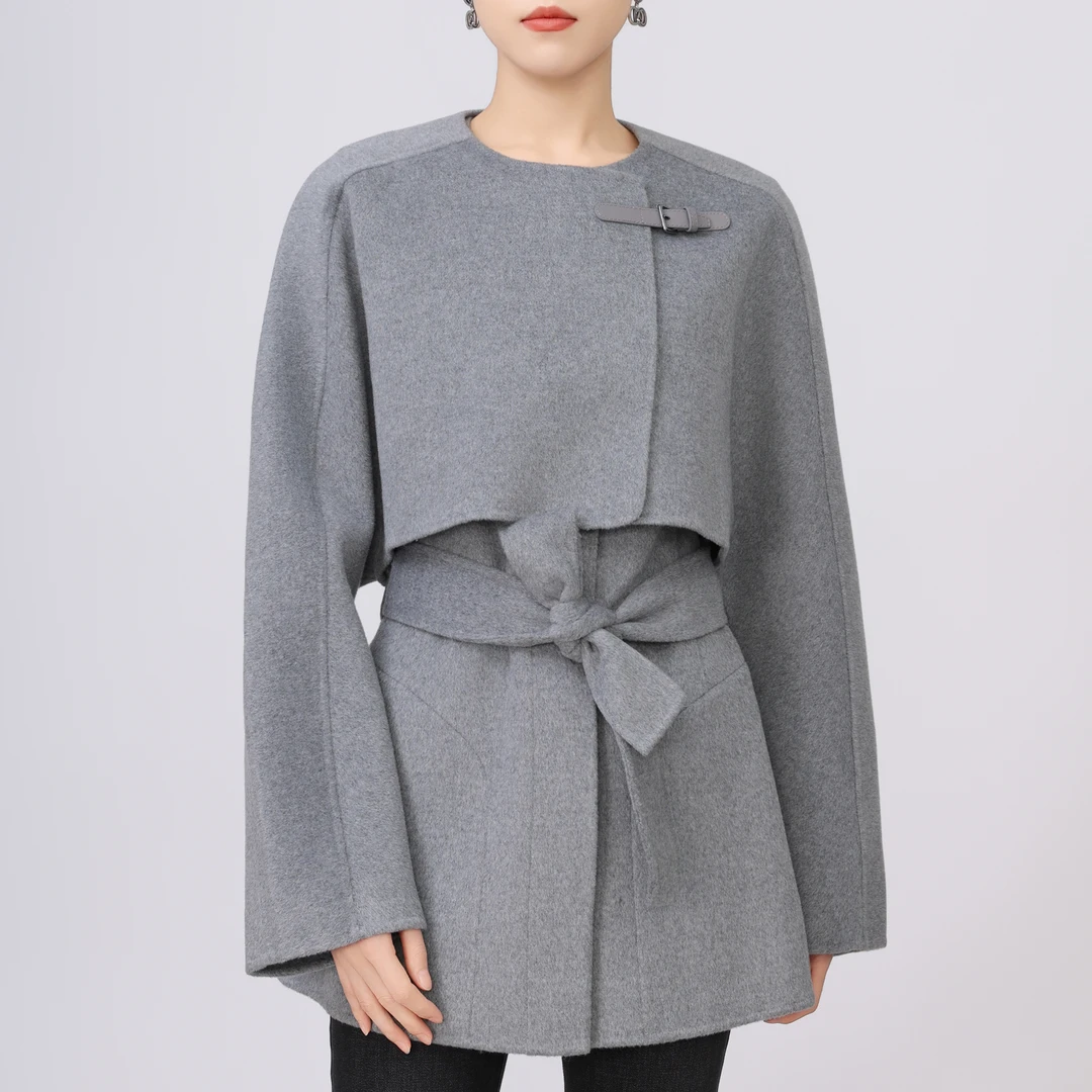 AMASS/阿玛施 舒适经典气质休闲两件款廓形宽松中长款风衣5400547