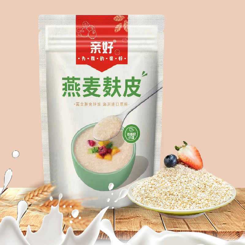 【450g*3袋送杯勺】亲好燕麦麸皮富含膳食纤维冲泡即食营养早餐饱腹