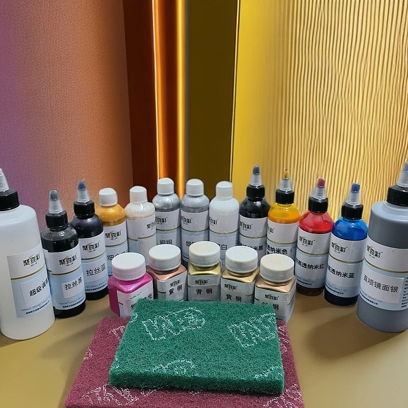 不锈钢，铜门，铝合金维修材料精华版银粉金属修复金属漆