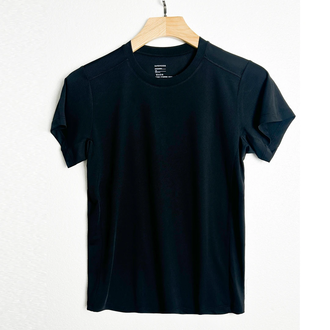 儿童夏季中空抗菌超轻速干除臭吸湿排汗轻薄圆领户外t恤短袖