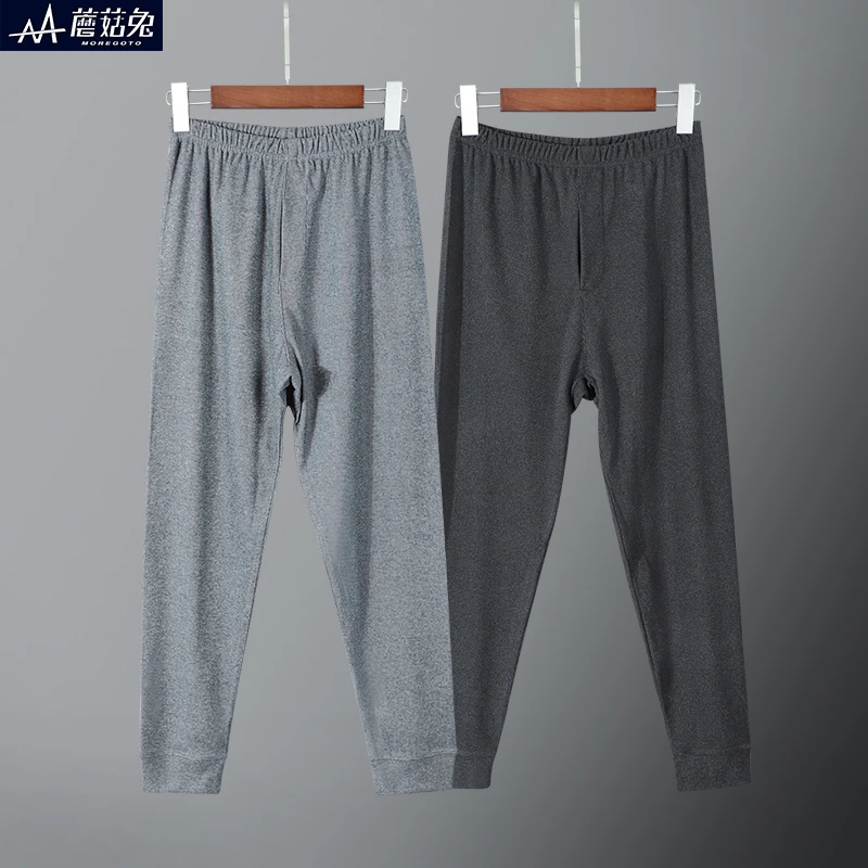 胖男童德绒保暖裤加肥加大码中大童儿童双面薄绒内穿秋裤高腰男孩