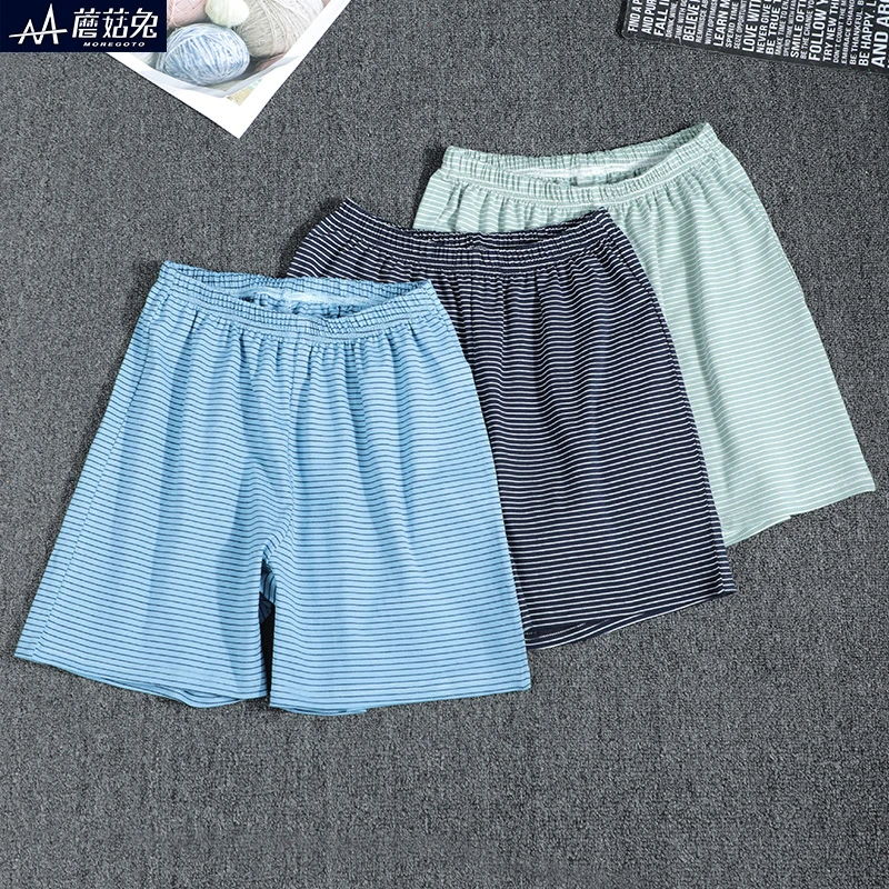 胖男童家居短裤男夏季薄款宽松中大童睡裤8-16岁三分裤家居睡裤