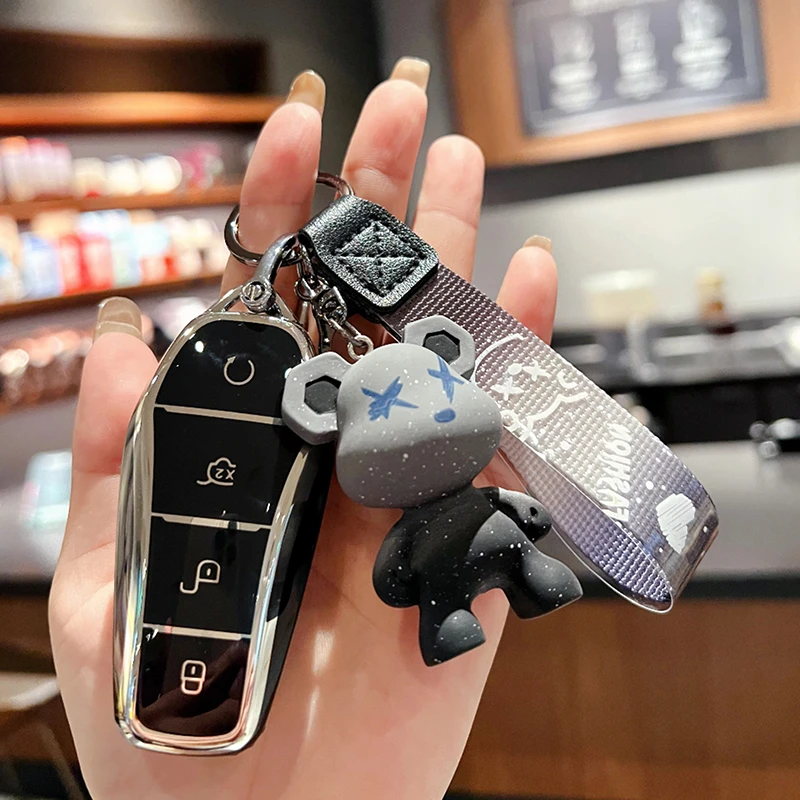 2022款比亚迪汉DM-i专用钥匙套全包围外壳保护精准颜值全新展示