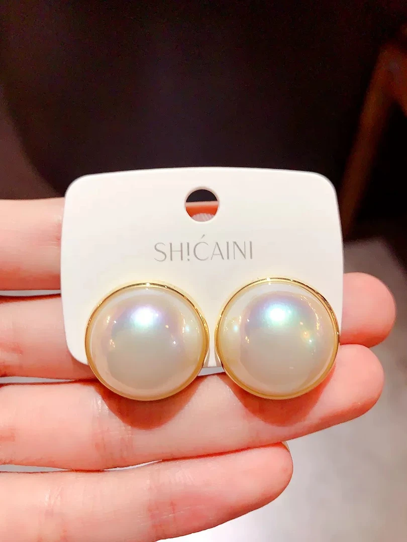 合金耳饰 时尚大珠珠耳环ZC-RH15