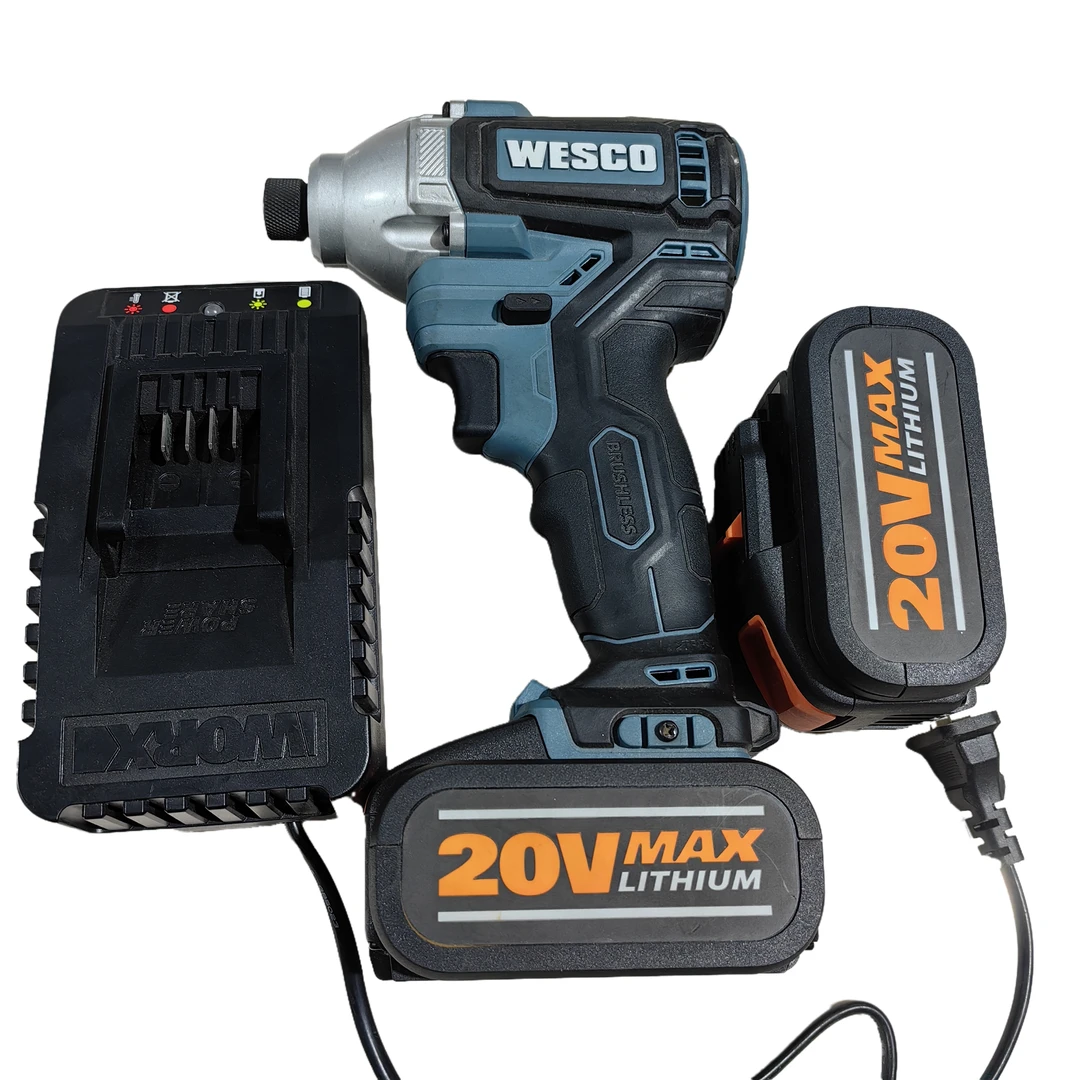 WESCO起子机20V锂电无刷大扭力冲击起子机电批