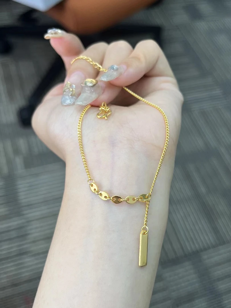 足金999 猪鼻上上签手链
