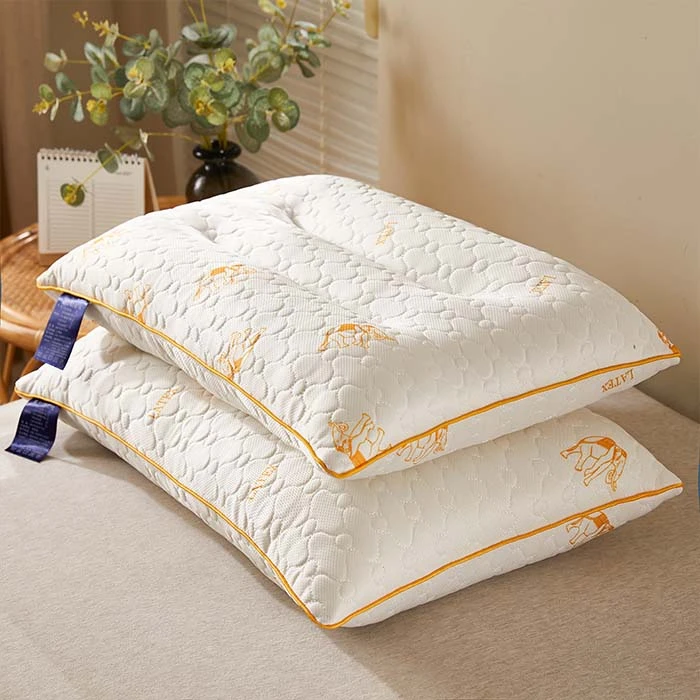 【舒适】乳胶枕皮+羽丝绒-护颈成人家用防螨柔软工艺