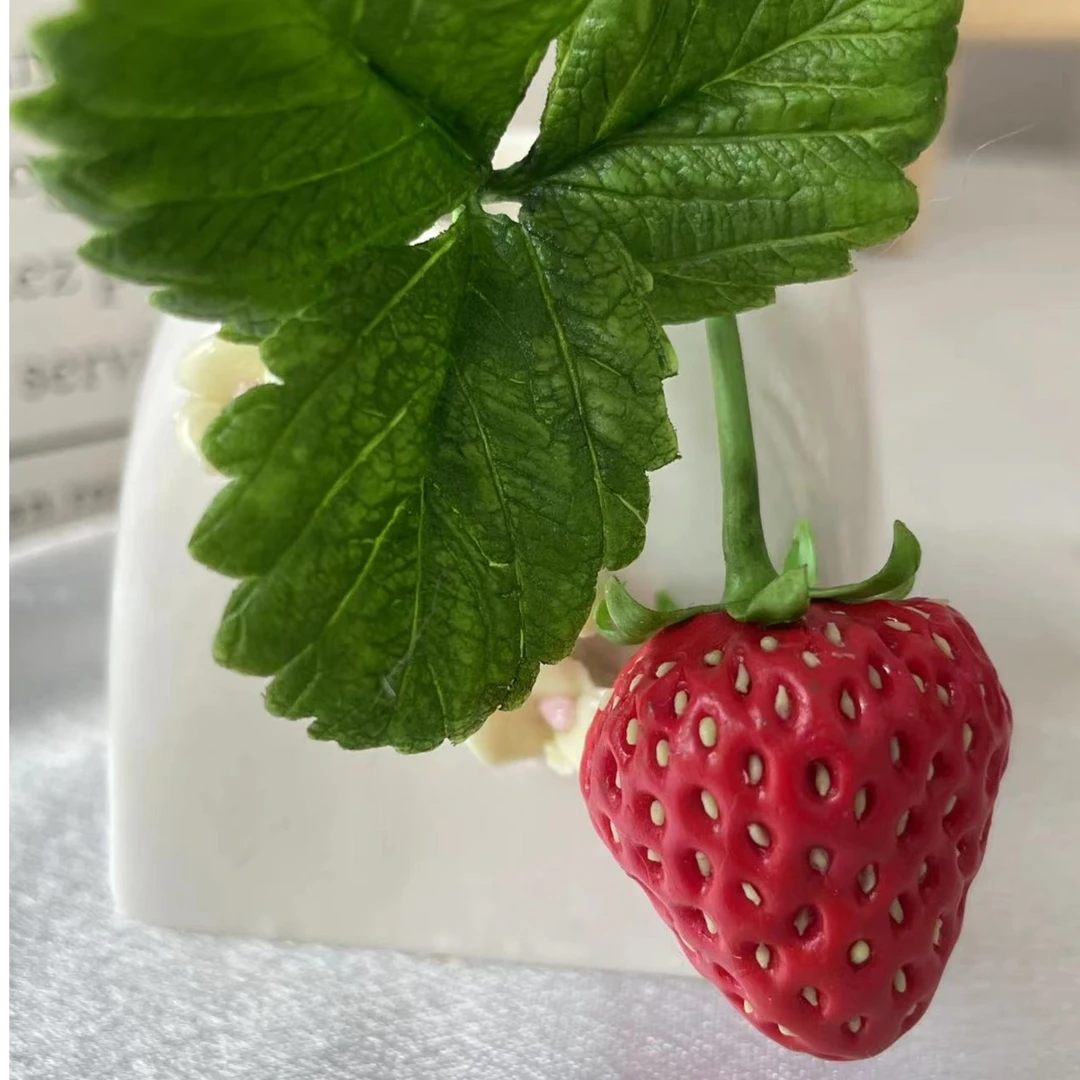 造物即视花瓣模具草莓仿真diy粘土手工制作硅胶翻糖工具