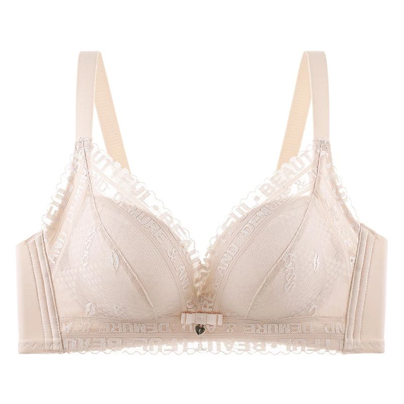 加厚小胸平胸聚拢专用内衣7731蕾丝舒适性感无钢圈透气显大