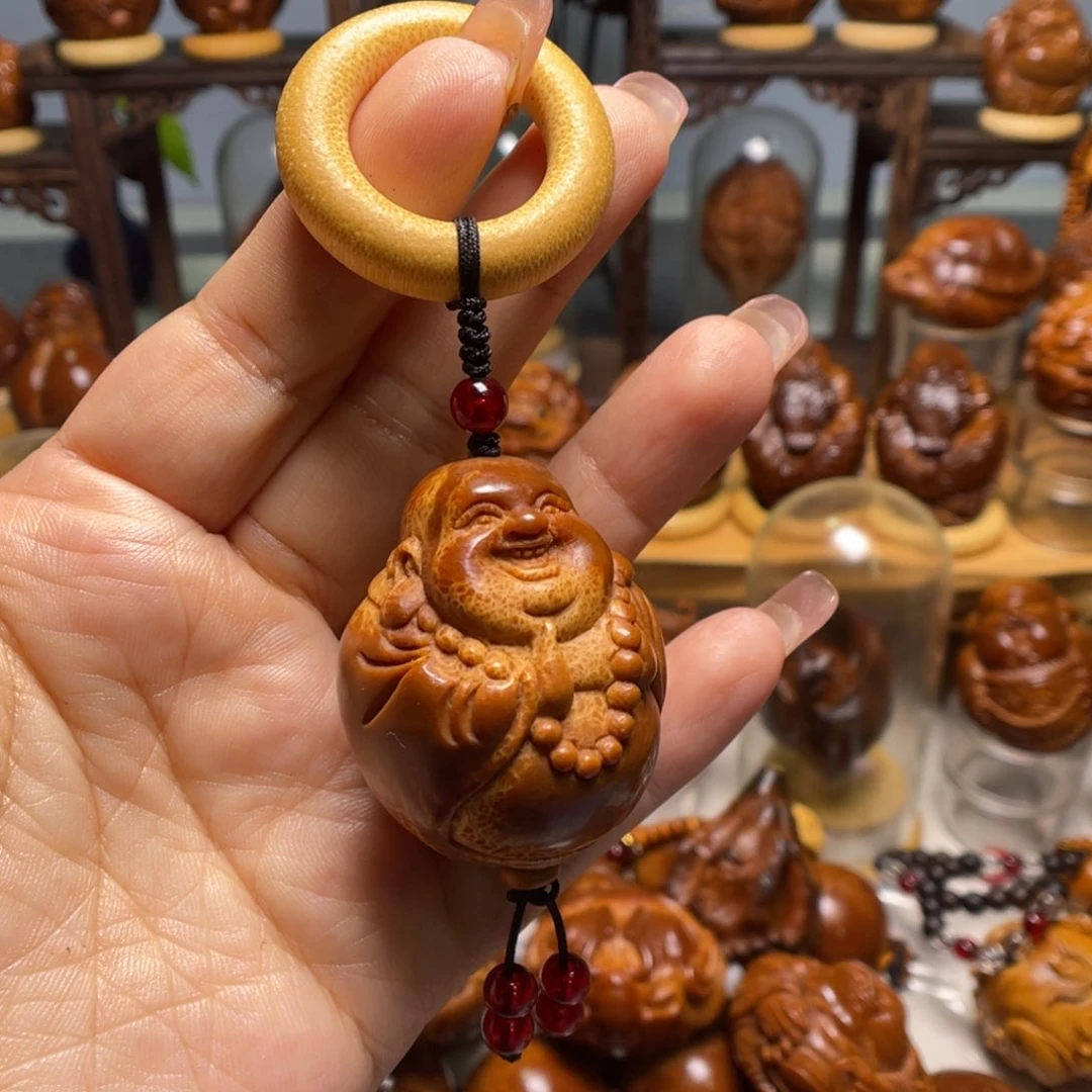 橄榄核吊坠竹环金蟾一颗 偏远不包邮