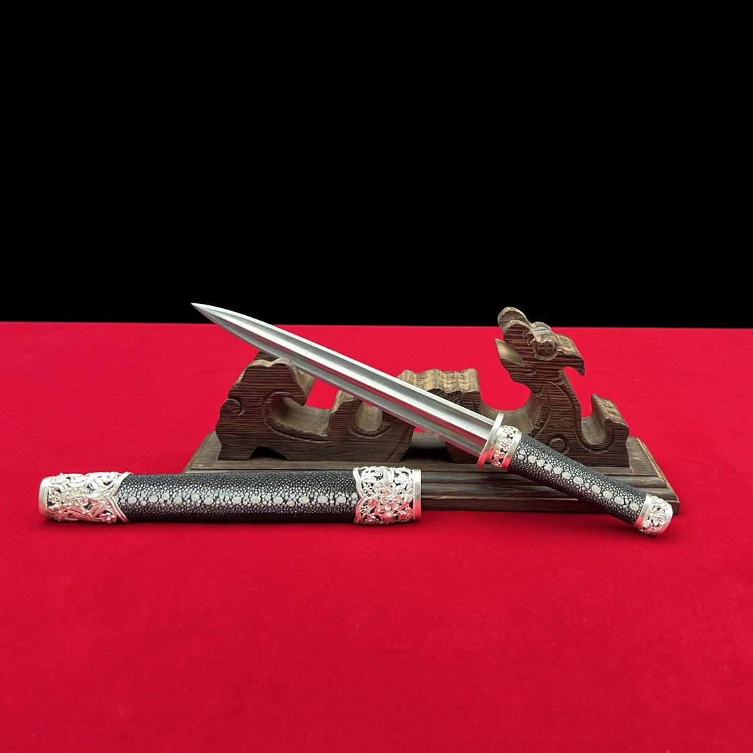 龙泉沈广隆-高工银花丝小龙泉 花纹钢 宝剑 未开刃