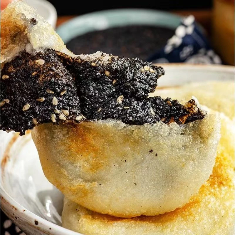 手工芝麻馅糍粑地方特产网红糕点酥脆软糯半成品