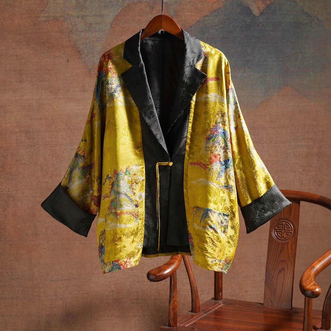 样衣【层林尽染】新中式时尚百搭衣服W21539