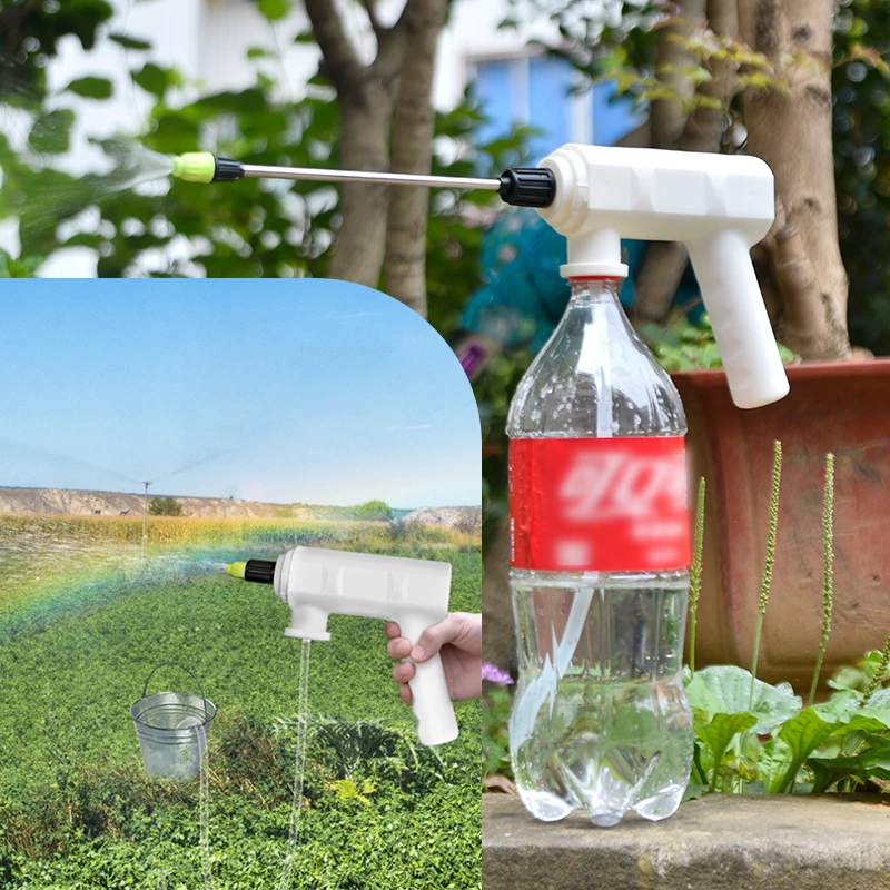 水管电动喷水壶浇花神器小型消毒专用充电雾化喷壶自动喷雾器