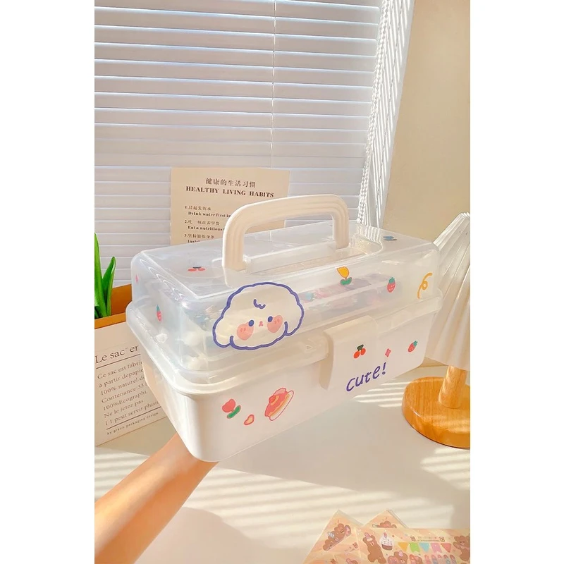 咕卡专用收纳盒三层火漆印章贴纸手帐整理盒儿童女孩头饰首饰盒
