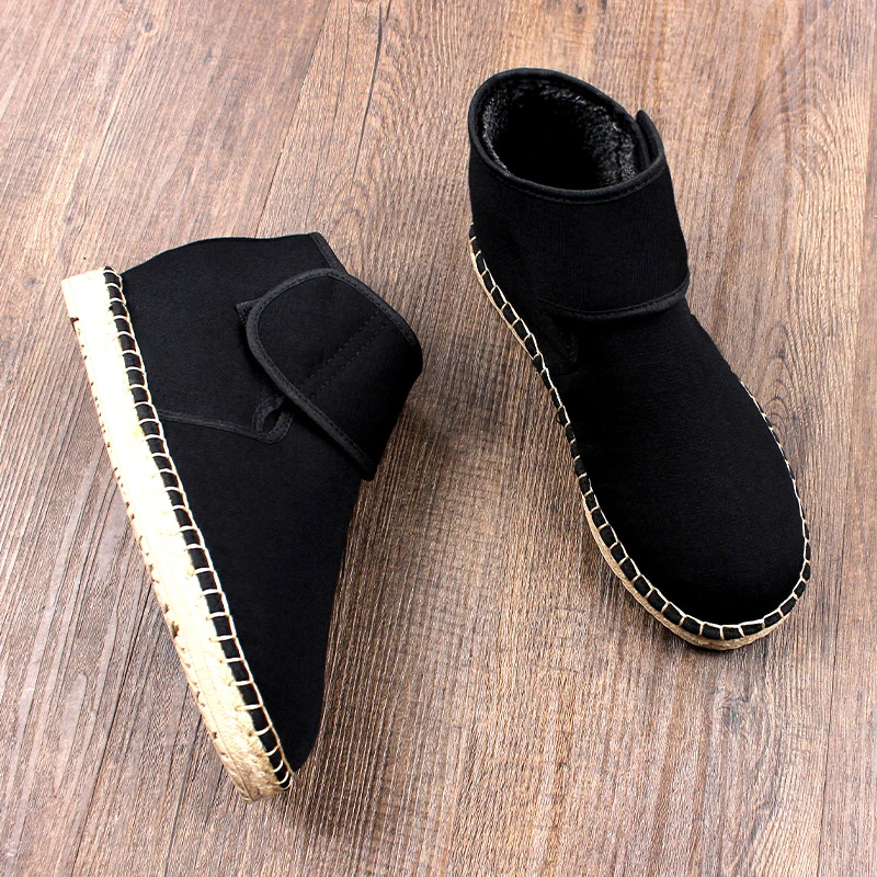 雪地靴男冬季新款加绒加厚东北户外防寒保暖厚底轻便雪地棉靴男款