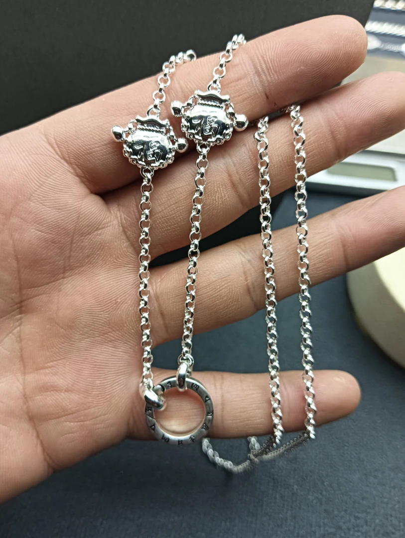 链子足银 足银福袋万能扣项链