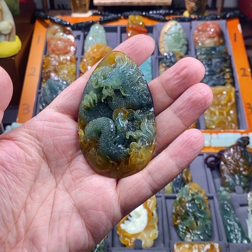 【闪购商品】岫玉吊坠未镶嵌梅****）