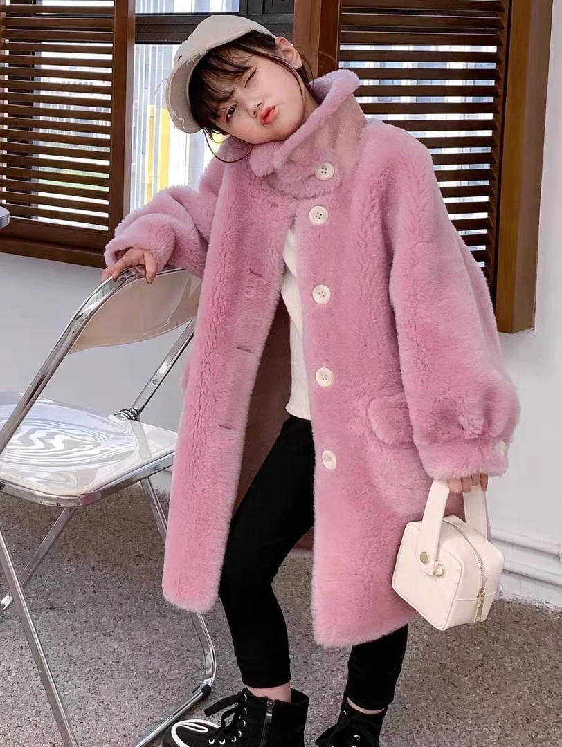 “儿童”100羊毛孤品中长款秋冬中性外套合集