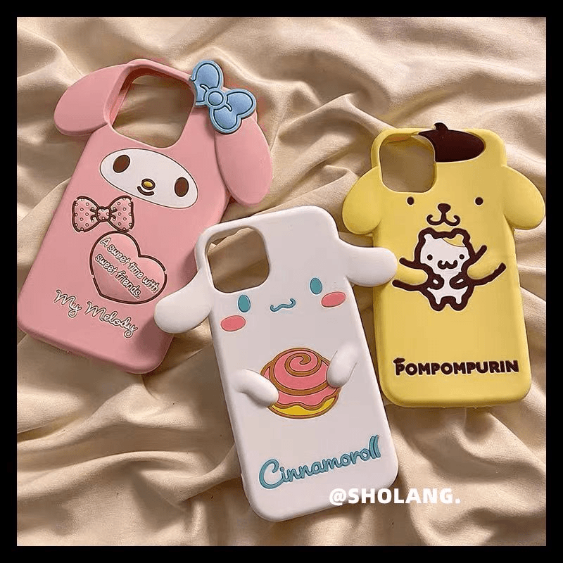 卡通布丁狗美乐蒂集合iPhone15promax苹果14手机壳13硅胶12软11女