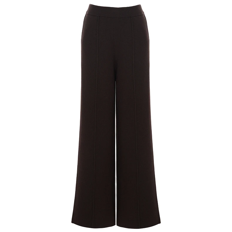 LYNEE 羊毛针织高腰垂感直筒裤慵懒风休闲百搭女 LGD2EAK112