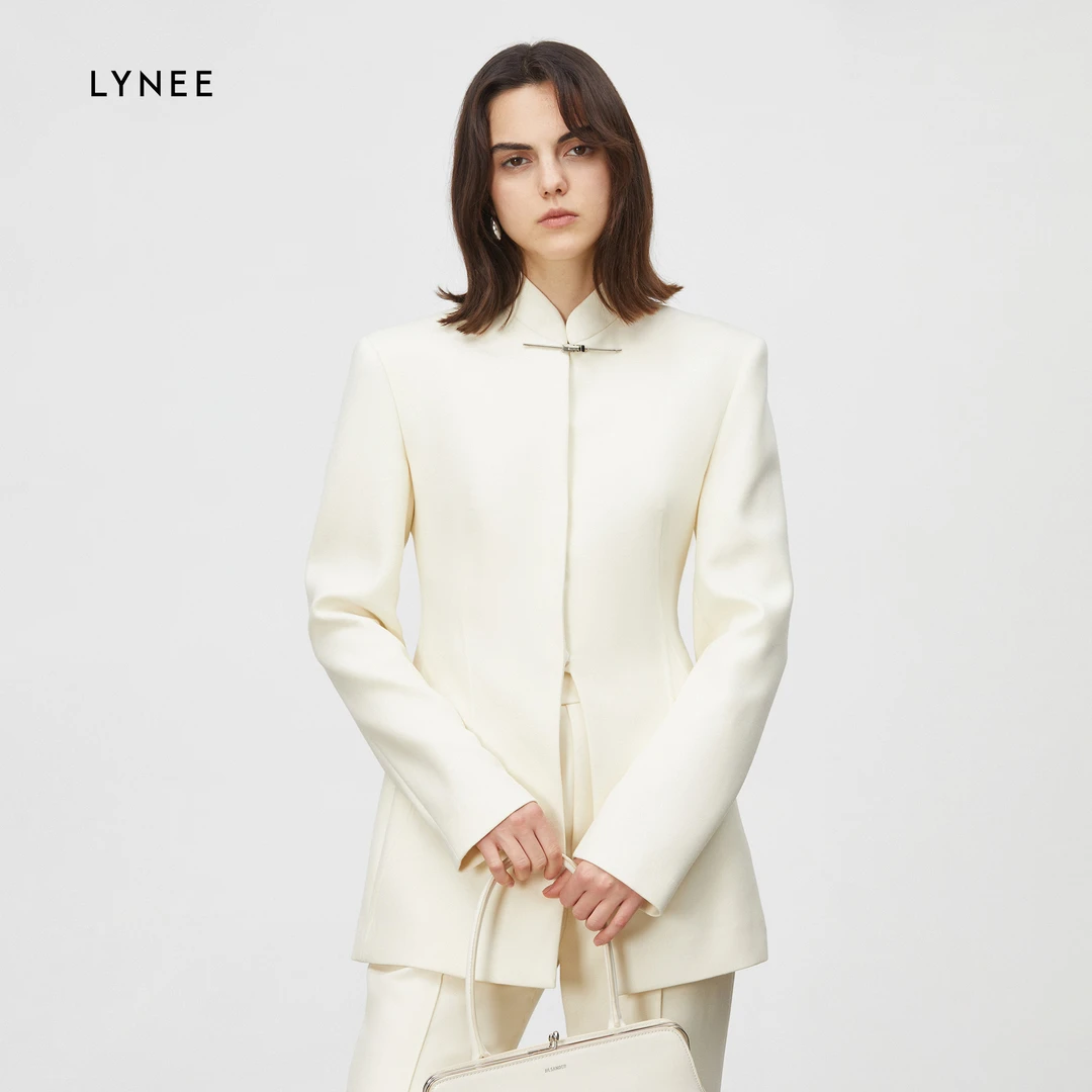 LYNEE 小立领气质收腰新中式西装外套女LGD2DAW269